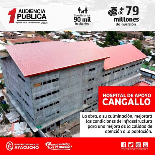 HOSPITAL DE CANGALLO BENEFICIARÁ A CINCO PROVINCIAS DE AYACUCHO